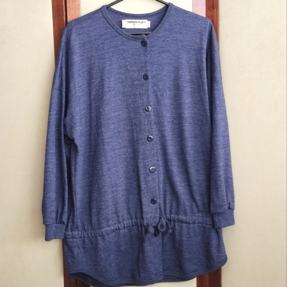 Tapemeasure Wool Drop Waist Top  OS